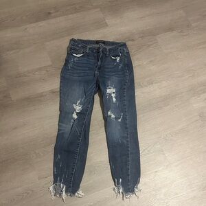 Judy Blue Ripped Ankle Jeans